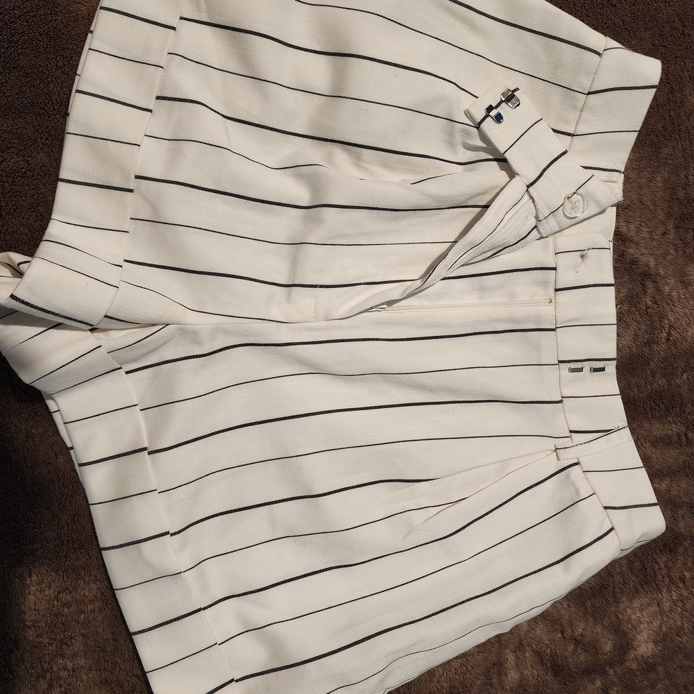 Forever 21 Black and White Striped Shorts